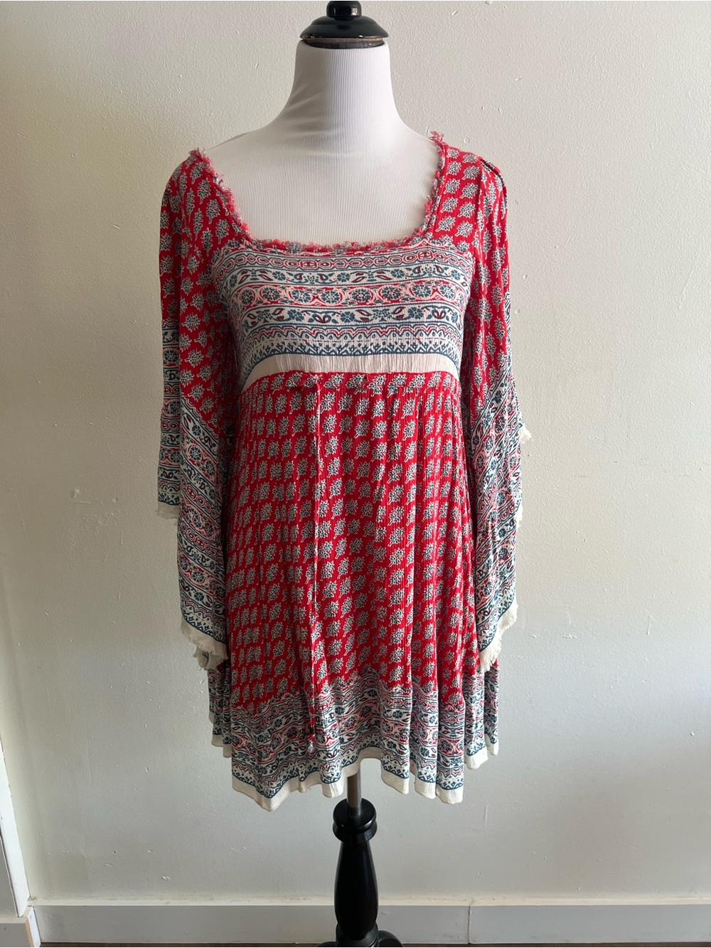 Free People Red Heart of Gold Mini Dress